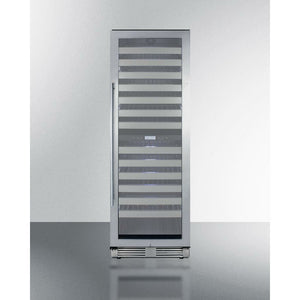 Summit 24" Wide Dual-Zone Stainless Steel Wine Cooler