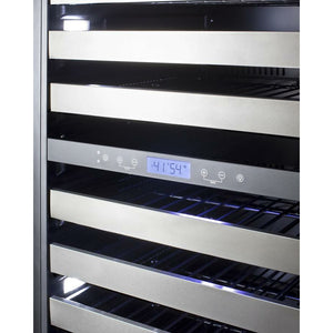 Summit 24" Wide Dual-Zone Stainless Steel Wine Cooler