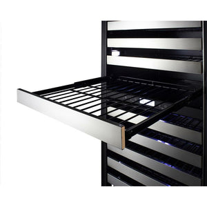 Summit 24" Wide Dual-Zone Stainless Steel Wine Cooler