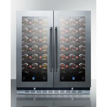 Load image into Gallery viewer, Summit 30&quot; Wide Built-In Dual Zone Wine Cooler