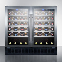 Load image into Gallery viewer, Summit 36&quot; Wide Built-In Dual Zone Wine Cooler