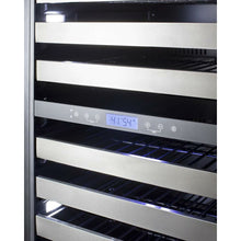 Load image into Gallery viewer, Summit Stainless Steel 24&quot; Wide 116 Bottle Dual-Zone Wine Cooler